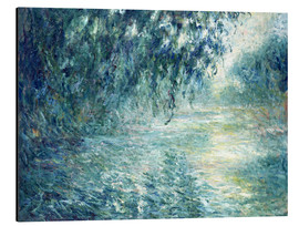 Alubild  Morgen an der Seine - Claude Monet