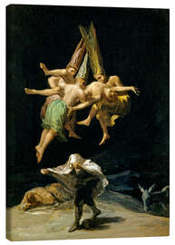 Leinwandbild  Flug der Hexen - Francisco José de Goya