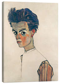 Leinwandbild  Egon Schiele, Selbstbildnis - Egon Schiele