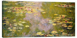 Leinwandbild  Der Seerosenteich (linke Tafel) - Claude Monet