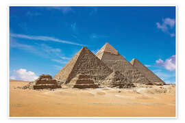 Poster Pyramiden von Gizeh