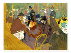 Wandbild  Im Kabarett - Henri de Toulouse-Lautrec