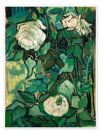 Poster  Rosen und ein Käfer - Vincent van Gogh