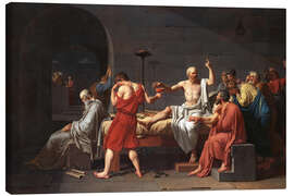Leinwandbild  Tod des Sokrates - Jacques-Louis David
