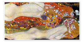 Wandbild  Wasserschlangen II - Gustav Klimt