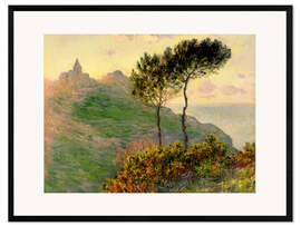 Gerahmter Kunstdruck  Kirche von Varengeville - Claude Monet