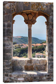 Leinwandbild  Blick durch ein Fenster in der Toskana Italien - Filtergrafia