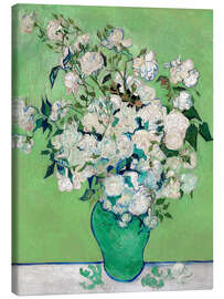 Leinwandbild  Weiße Rosen - Vincent van Gogh