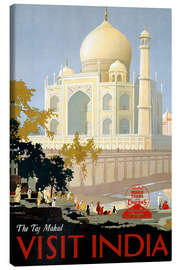 Leinwandbild  Indien - Taj Mahal - Vintage Travel Collection