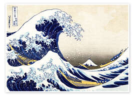 Poster Die große Welle vor Kanagawa