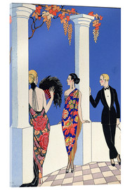 Acrylglasbild  Der Geschmack des Schals, 1922 - Georges Barbier