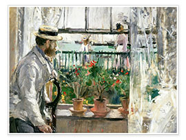 Wandbild  Manet auf der Isle of Wight - Berthe Morisot