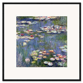 Gerahmter Kunstdruck  Seerosen, 1916 - Claude Monet