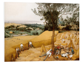 Hartschaumbild  Die Jahreszeiten: Kornernte - Pieter Brueghel d.Ä.