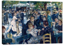 Leinwandbild  Tanz im Moulin de la Galette - Pierre-Auguste Renoir
