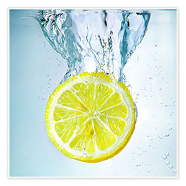 Poster lemon splash
