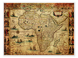 Poster Afrika 1660