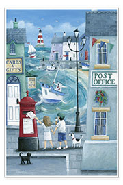 Wandbild  Postamt am Hafen - Peter Adderley