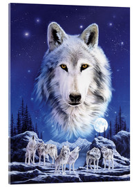 Acrylglasbild  Die Nacht der Wölfe - Robin Koni