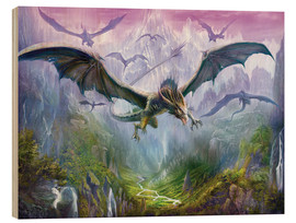 Holzbild  Die Berge der Drachen - Dragon Chronicles