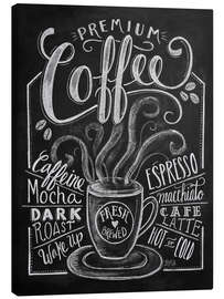 Leinwandbild  Frischer Kaffee - Lily &amp; Val