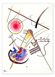Poster  Aquarell aus dem Gästebuch Hess - Wassily Kandinsky