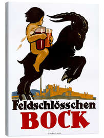 Leinwandbild  Feldschlösschen Bock - Vintage Advertising Collection