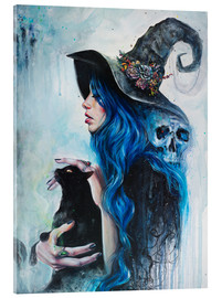 Acrylglasbild  Blaue Hexe - Eva Gamayun