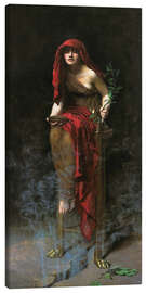 Leinwandbild  Priesterin von Delphi - John Collier