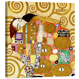 Leinwandbild  Die Erfüllung - Gustav Klimt