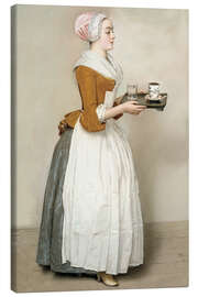 Leinwandbild  Das Schokoladenmädchen - Jean Etienne Liotard