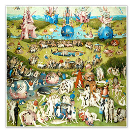 Poster  Garten der Lüste, Menschheit vor der Sintflut - Hieronymus Bosch