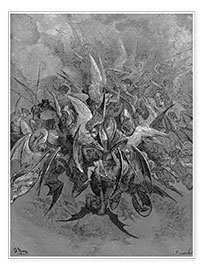 Wandbild  Krieg im Himmel - Gustave Doré