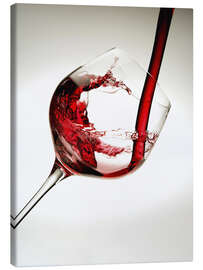 Leinwandbild  Rotwein im Weinglas - Richard Desmarais