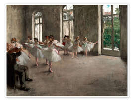 Wandbild  Die Probe - Edgar Degas