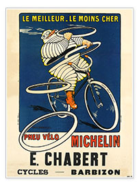 Wandbild  Fahrradreifen von Michelin - H.L. Roowy