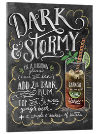 Acrylglasbild  Dark and Stormy Rezept (Englisch) - Lily &amp; Val