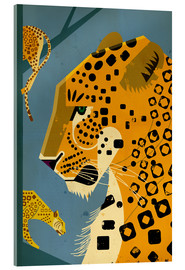 Acrylglasbild  Leoparden - Dieter Braun