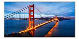 Poster Golden Gate Bridge in San Francisco