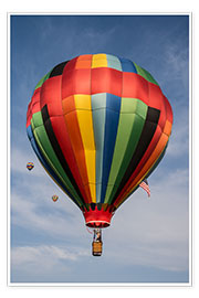 Poster Bunter Heißluftballon