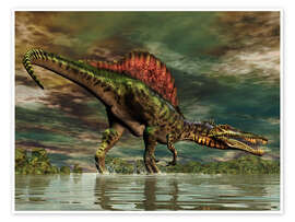 Wandbild  Spinosaurus aus der Kreidezeit - Philip Brownlow