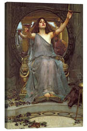 Leinwandbild  Circe, mit der Schale des Ulysses - John William Waterhouse