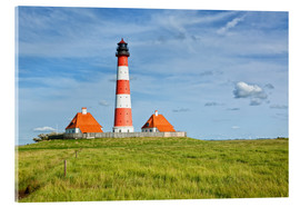 Acrylglasbild  Westerhever Leuchtturm an der Nordseeküste