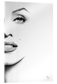 Acrylglasbild  Halbes Porträt: Marilyn Monroe - Ileana Hunter