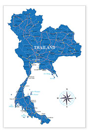Wandbild  Thailand