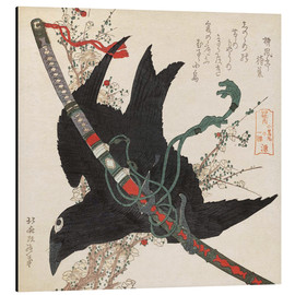 Alubild  Der kleine Rabe mit dem Minamoto Schwert - Katsushika Hokusai