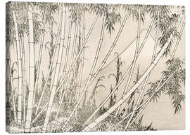 Leinwandbild  Bambus und der Berg Fuji - Katsushika Hokusai