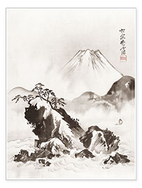 Poster  Der Berg Fuji - Kawanabe Kyosai