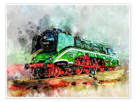 Wandbild  Dampflokomotive 18 201, die schnellste Dampflok der Welt - Peter Roder