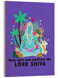 Holzbild  Lord Shiva - Elisandra Sevenstar
